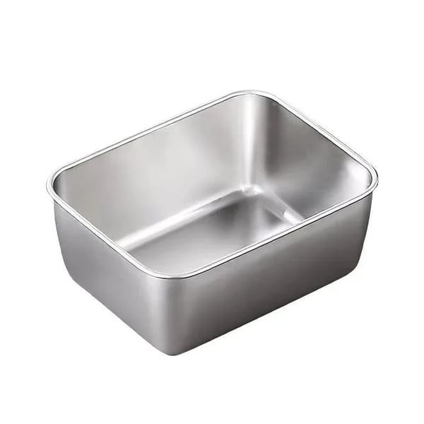 Plat en inox convertible : Conservez et servez avec élégance
