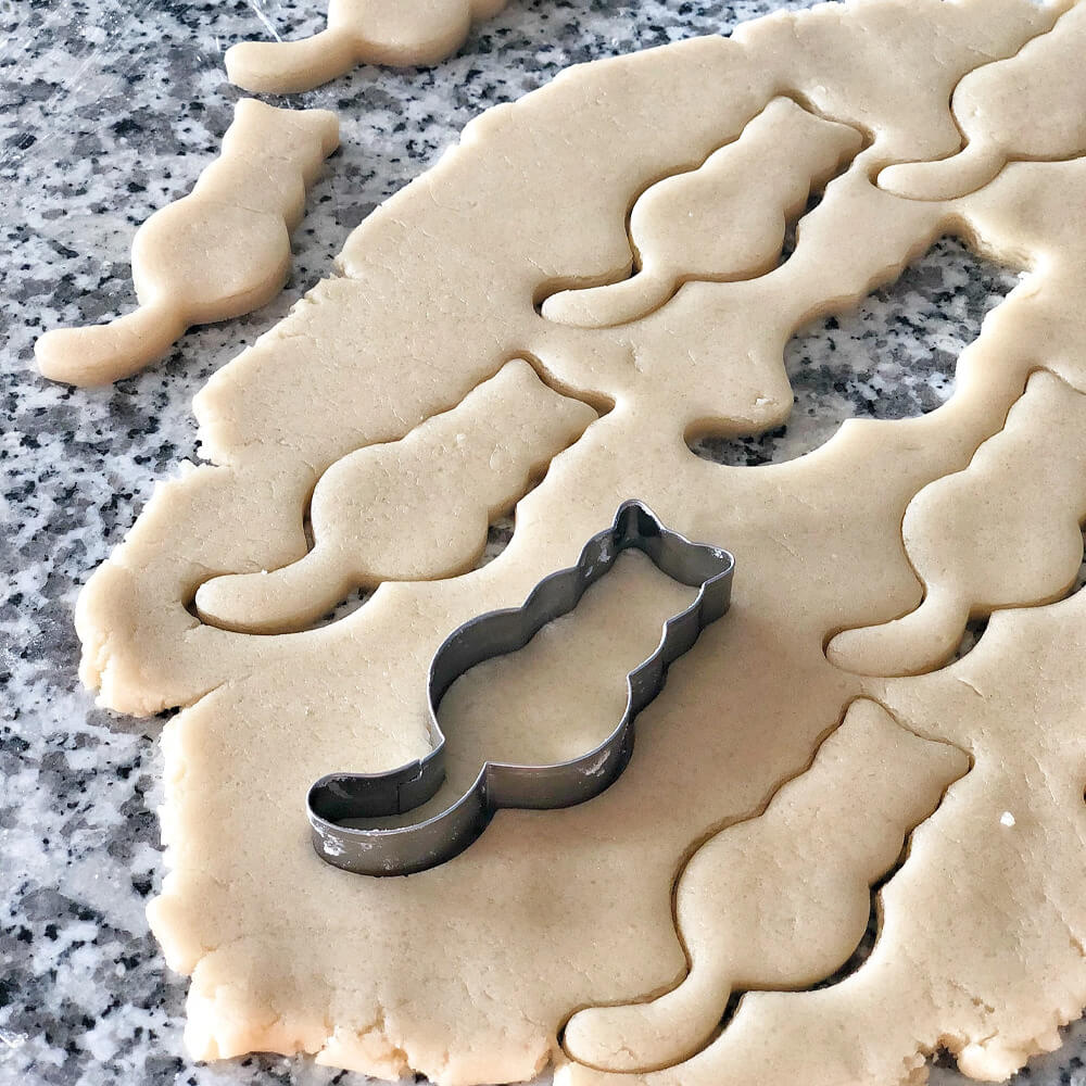 Moule en inox pour créer des desserts en forme de chat
