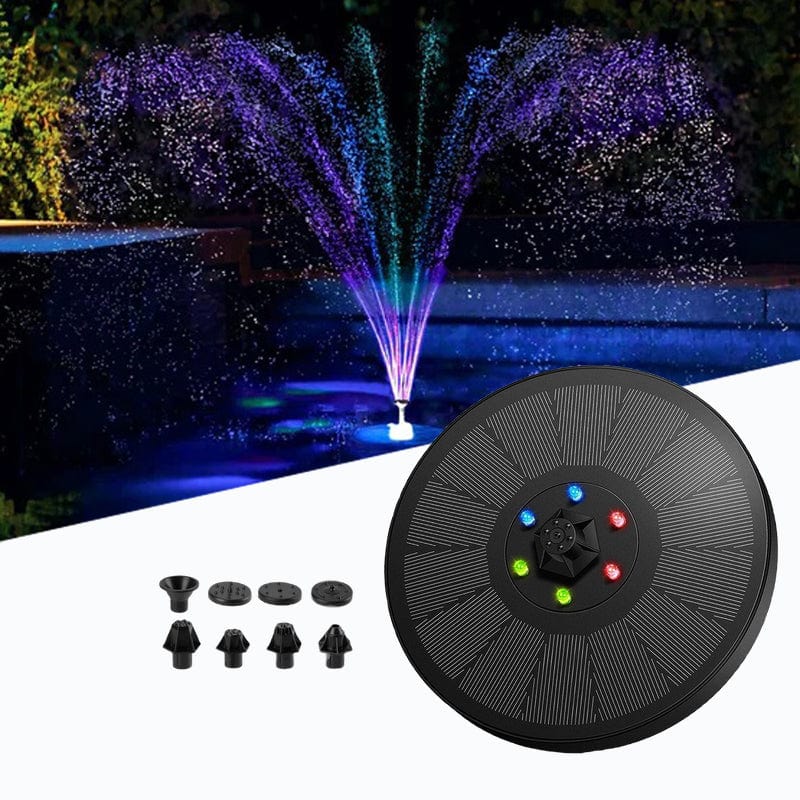 Fontaine solaire à LED Multicolores